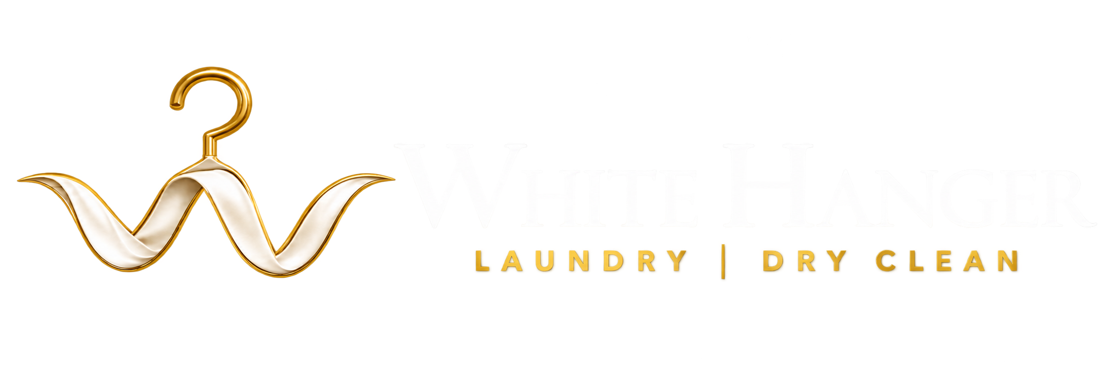 White Hanger Luxury Laundry Logo